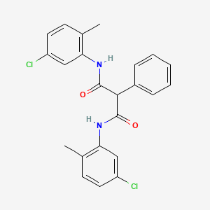 molecular formula C23H20Cl2N2O2 B4856019 N,N'-bis(5-chloro-2-methylphenyl)-2-phenylmalonamide 