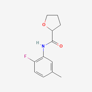 molecular formula C12H14FNO2 B4856069 N-(2-fluoro-5-methylphenyl)tetrahydro-2-furancarboxamide 