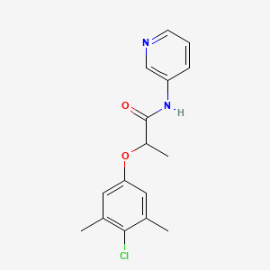 molecular formula C16H17ClN2O2 B4856099 2-(4-chloro-3,5-dimethylphenoxy)-N-3-pyridinylpropanamide 