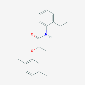 molecular formula C19H23NO2 B4856135 2-(2,5-dimethylphenoxy)-N-(2-ethylphenyl)propanamide 