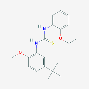 molecular formula C20H26N2O2S B4856152 N-(5-tert-butyl-2-methoxyphenyl)-N'-(2-ethoxyphenyl)thiourea 