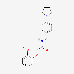 molecular formula C20H24N2O3 B4856167 2-(2-methoxyphenoxy)-N-[4-(1-pyrrolidinyl)benzyl]acetamide 