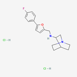 N-{[5-(4-fluorophenyl)-2-furyl]methyl}quinuclidin-3-amine dihydrochloride