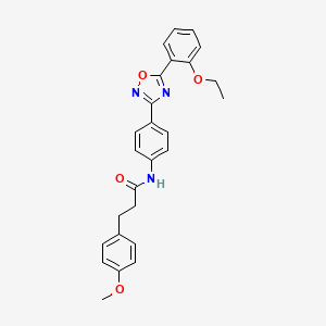 N-{4-[5-(2-ethoxyphenyl)-1,2,4-oxadiazol-3-yl]phenyl}-3-(4-methoxyphenyl)propanamide