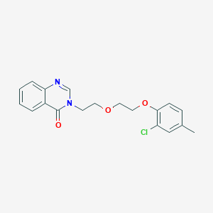 molecular formula C19H19ClN2O3 B4856306 3-{2-[2-(2-chloro-4-methylphenoxy)ethoxy]ethyl}-4(3H)-quinazolinone 