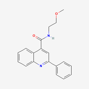 molecular formula C19H18N2O2 B4856463 N-(2-methoxyethyl)-2-phenyl-4-quinolinecarboxamide 