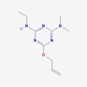 molecular formula C10H17N5O B4856496 6-(allyloxy)-N'-ethyl-N,N-dimethyl-1,3,5-triazine-2,4-diamine 