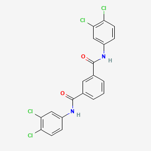 molecular formula C20H12Cl4N2O2 B4856508 N,N'-bis(3,4-dichlorophenyl)isophthalamide 