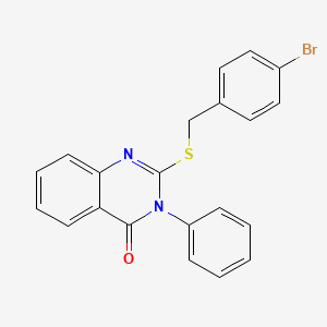 2-[(4-bromobenzyl)thio]-3-phenyl-4(3H)-quinazolinone