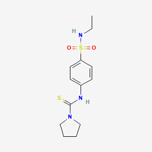 N-{4-[(ethylamino)sulfonyl]phenyl}-1-pyrrolidinecarbothioamide