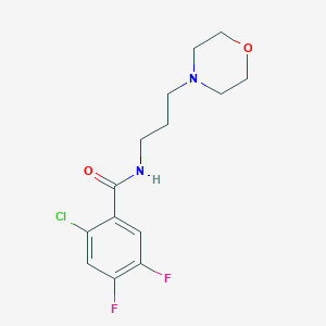 2-chloro-4,5-difluoro-N-[3-(4-morpholinyl)propyl]benzamide
