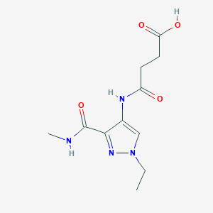 4-({1-ethyl-3-[(methylamino)carbonyl]-1H-pyrazol-4-yl}amino)-4-oxobutanoic acid