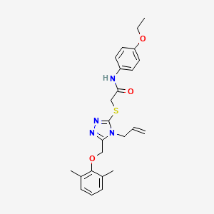 2-({4-allyl-5-[(2,6-dimethylphenoxy)methyl]-4H-1,2,4-triazol-3-yl}thio)-N-(4-ethoxyphenyl)acetamide