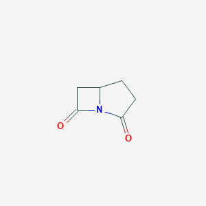 molecular formula C6H7NO2 B048567 1-Azabicyclo[3.2.0]heptane-2,7-dione CAS No. 115022-87-2