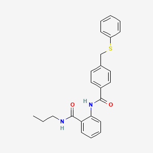 2-({4-[(phenylthio)methyl]benzoyl}amino)-N-propylbenzamide