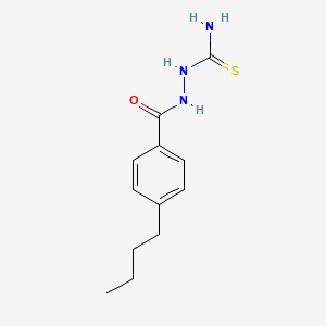 molecular formula C12H17N3OS B4856827 2-(4-butylbenzoyl)hydrazinecarbothioamide 