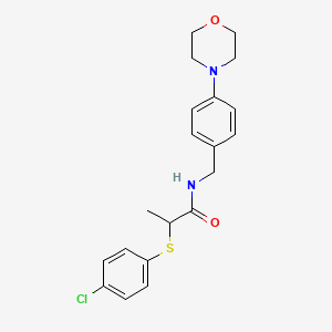 2-[(4-chlorophenyl)thio]-N-[4-(4-morpholinyl)benzyl]propanamide