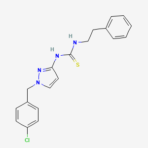 N-[1-(4-chlorobenzyl)-1H-pyrazol-3-yl]-N'-(2-phenylethyl)thiourea
