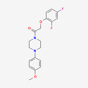 molecular formula C19H20F2N2O3 B4856872 1-[(2,4-difluorophenoxy)acetyl]-4-(4-methoxyphenyl)piperazine 