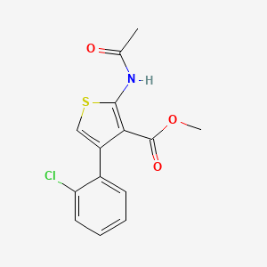 methyl 2-(acetylamino)-4-(2-chlorophenyl)-3-thiophenecarboxylate