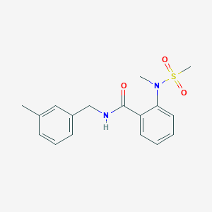 N-(3-methylbenzyl)-2-[methyl(methylsulfonyl)amino]benzamide