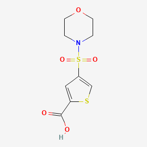 molecular formula C9H11NO5S2 B4856938 4-(4-morpholinylsulfonyl)-2-thiophenecarboxylic acid 