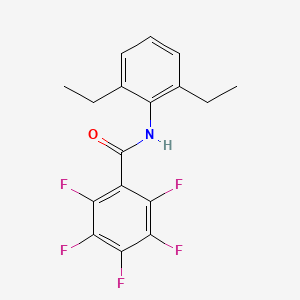 molecular formula C17H14F5NO B4856952 N-(2,6-diethylphenyl)-2,3,4,5,6-pentafluorobenzamide 