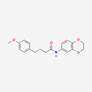 molecular formula C19H21NO4 B4857012 N-(2,3-dihydro-1,4-benzodioxin-6-yl)-4-(4-methoxyphenyl)butanamide 