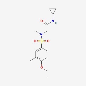 N~1~-cyclopropyl-N~2~-[(4-ethoxy-3-methylphenyl)sulfonyl]-N~2~-methylglycinamide