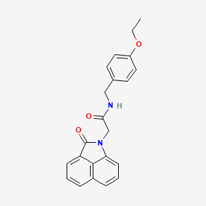molecular formula C22H20N2O3 B4857021 N-(4-ethoxybenzyl)-2-(2-oxobenzo[cd]indol-1(2H)-yl)acetamide 