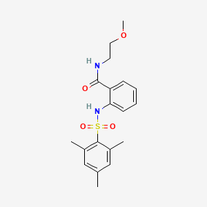 2-[(mesitylsulfonyl)amino]-N-(2-methoxyethyl)benzamide