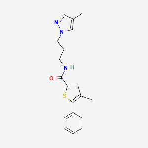 molecular formula C19H21N3OS B4857666 4-methyl-N-[3-(4-methyl-1H-pyrazol-1-yl)propyl]-5-phenyl-2-thiophenecarboxamide CAS No. 1015845-97-2