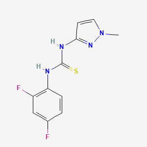 N-(2,4-difluorophenyl)-N'-(1-methyl-1H-pyrazol-3-yl)thiourea