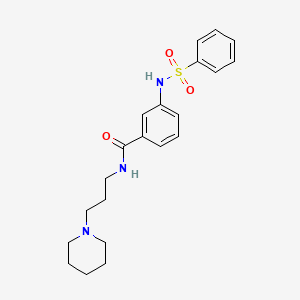 3-[(phenylsulfonyl)amino]-N-[3-(1-piperidinyl)propyl]benzamide