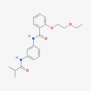 2-(2-ethoxyethoxy)-N-[3-(isobutyrylamino)phenyl]benzamide