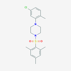 1-(5-Chloro-2-methylphenyl)-4-(mesitylsulfonyl)piperazine