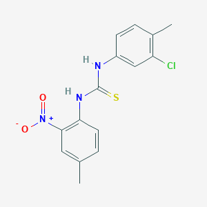 N-(3-chloro-4-methylphenyl)-N'-(4-methyl-2-nitrophenyl)thiourea