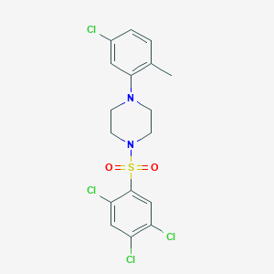 1-(5-Chloro-2-methylphenyl)-4-[(2,4,5-trichlorophenyl)sulfonyl]piperazine