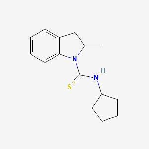 N-cyclopentyl-2-methyl-1-indolinecarbothioamide