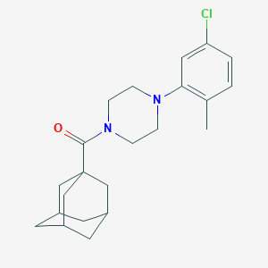 molecular formula C22H29ClN2O B485781 Adamantanyl 4-(5-chloro-2-methylphenyl)piperazinyl ketone CAS No. 496054-76-3