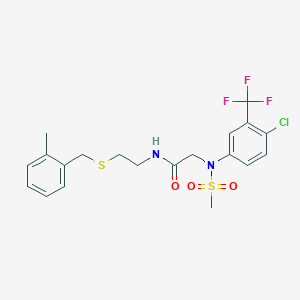 N~2~-[4-chloro-3-(trifluoromethyl)phenyl]-N~1~-{2-[(2-methylbenzyl)thio]ethyl}-N~2~-(methylsulfonyl)glycinamide