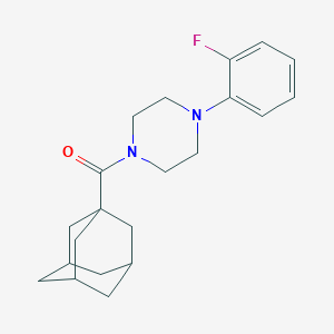 molecular formula C21H27FN2O B485783 Adamantanyl 4-(2-fluorophenyl)piperazinyl ketone CAS No. 496054-77-4