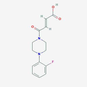 B485787 4-[4-(2-Fluorophenyl)-1-piperazinyl]-4-oxo-2-butenoic acid CAS No. 497083-25-7