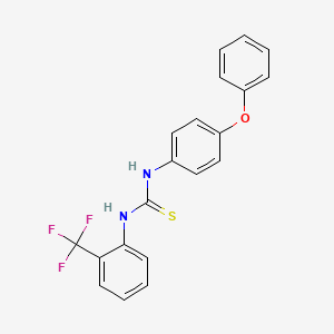 1-(4-Phenoxyphenyl)-3-[2-(trifluoromethyl)phenyl]thiourea