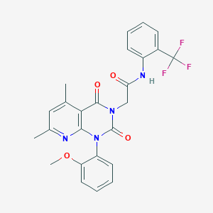 2-[1-(2-METHOXYPHENYL)-5,7-DIMETHYL-2,4-DIOXO-1H,2H,3H,4H-PYRIDO[2,3-D]PYRIMIDIN-3-YL]-N-[2-(TRIFLUOROMETHYL)PHENYL]ACETAMIDE