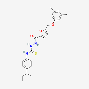 N-(4-sec-butylphenyl)-2-{5-[(3,5-dimethylphenoxy)methyl]-2-furoyl}hydrazinecarbothioamide