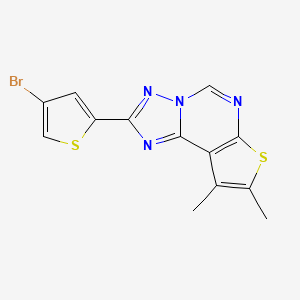 2-(4-bromo-2-thienyl)-8,9-dimethylthieno[3,2-e][1,2,4]triazolo[1,5-c]pyrimidine