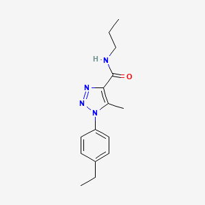 1-(4-ethylphenyl)-5-methyl-N-propyl-1H-1,2,3-triazole-4-carboxamide