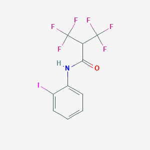 3,3,3-trifluoro-N-(2-iodophenyl)-2-(trifluoromethyl)propanamide