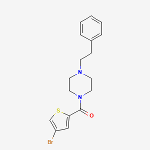 (4-BROMO-2-THIENYL)(4-PHENETHYLPIPERAZINO)METHANONE